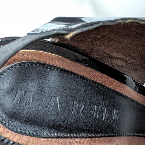 Marni platform patent heels black sandals, 37 - Picture 6 of 8